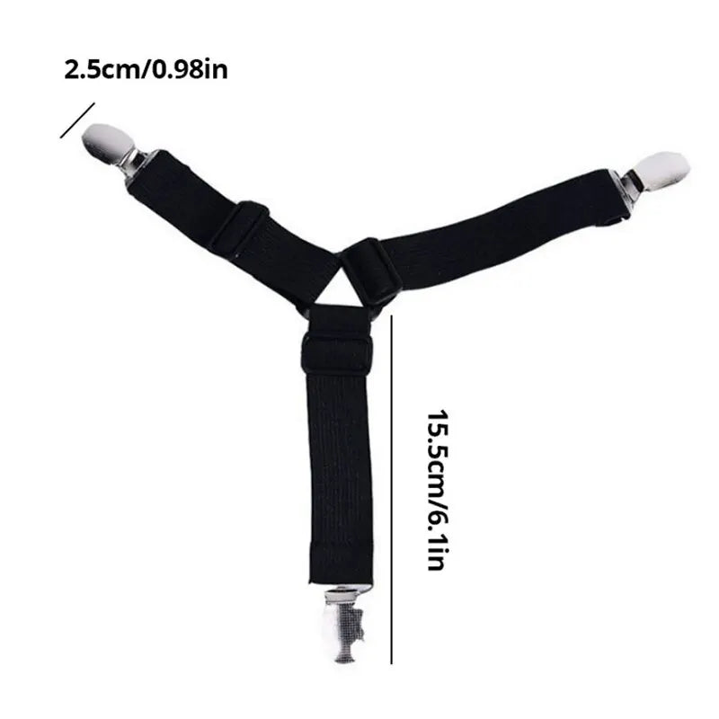 Bed Sheet Fasteners – 4pcs Mattress Cover Clip Holders