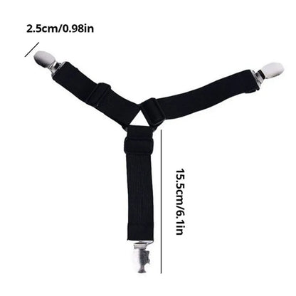 Bed Sheet Fasteners – 4pcs Mattress Cover Clip Holders