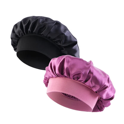 Satin Sleep Bonnet – Silky Hair Wrap Cap with Elastic Band