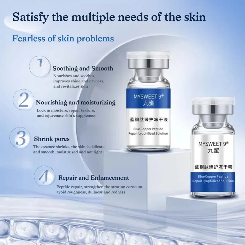 GHK-Cu Copper Peptide Freeze-Dried Powder Kit – Anti-Aging Essence