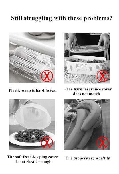 Reusable Elastic Bowl Covers – 100pcs Food Wrap Lids