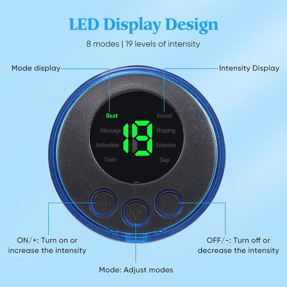 EMS Electric Neck Massager – Cervical Muscle Pain Relief Stimulator