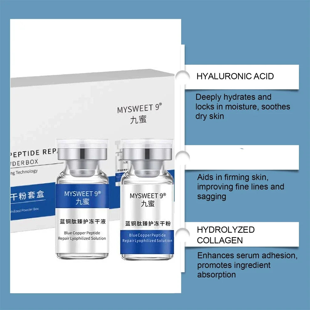 GHK-Cu Copper Peptide Freeze-Dried Powder Kit – Anti-Aging Essence