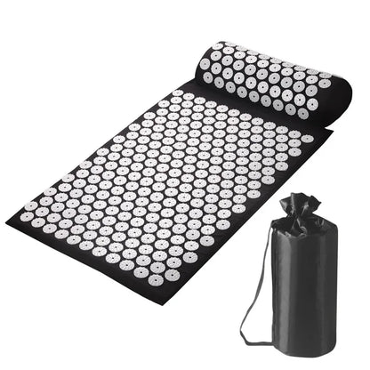Acupressure Pillow & Mat Set – Neck Back Foot Massage with Bag