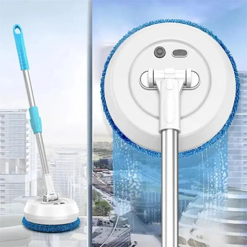 Wireless Electric Spin Mop – 2-in-1 Wet & Dry Floor Cleaner