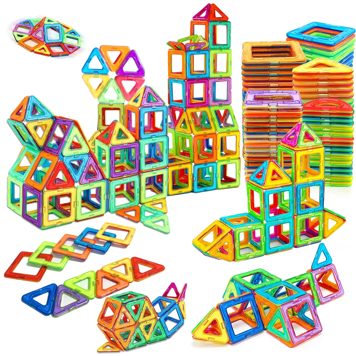 DIY Magnetic Building Blocks – STEM Construction Toy Set
