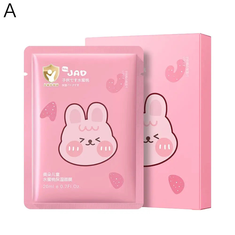 Cartoon Animal Sheet Masks – Kids Moisturizing Spa Face Masks