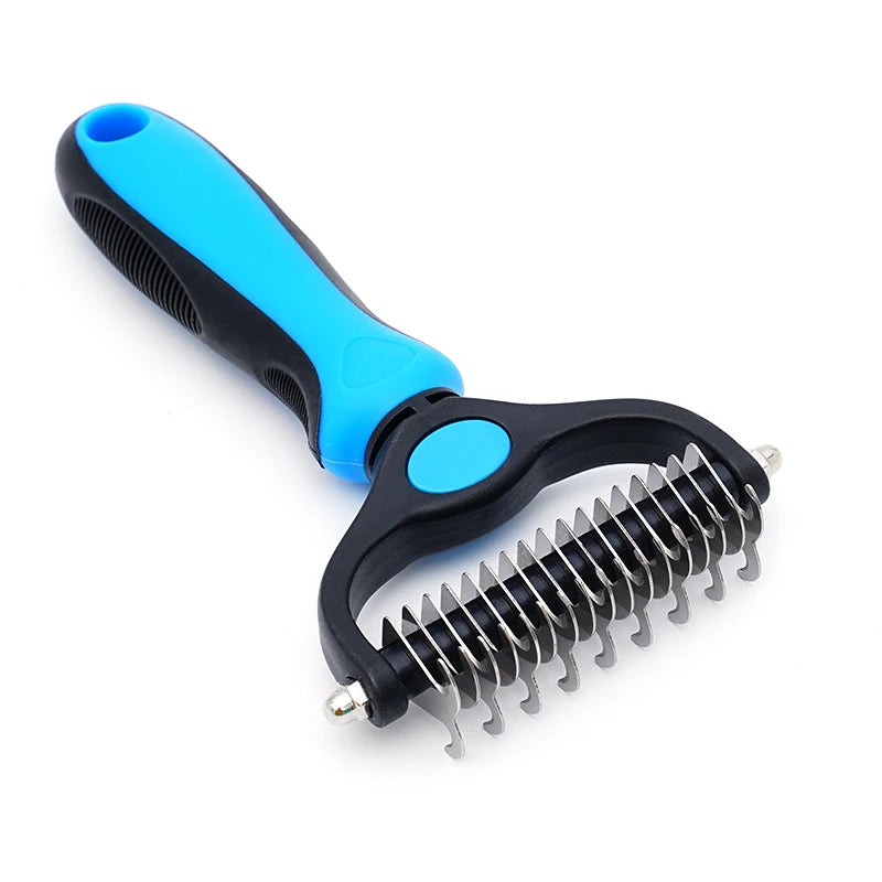 Pet Dematting Comb – Stainless Steel Detangling Brush for Dogs & Cats