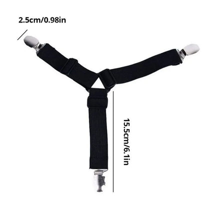 Bed Sheet Fasteners – 4pcs Mattress Cover Clip Holders