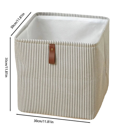 Fabric Storage Cube Box with Handle – Closet Toy Organizer