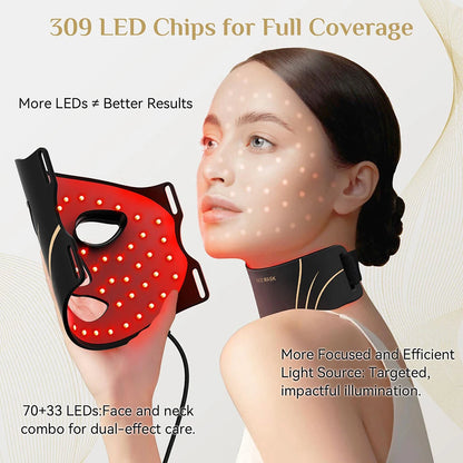 7-Color LED Light Therapy Face & Neck Mask – Anti-Acne Photon