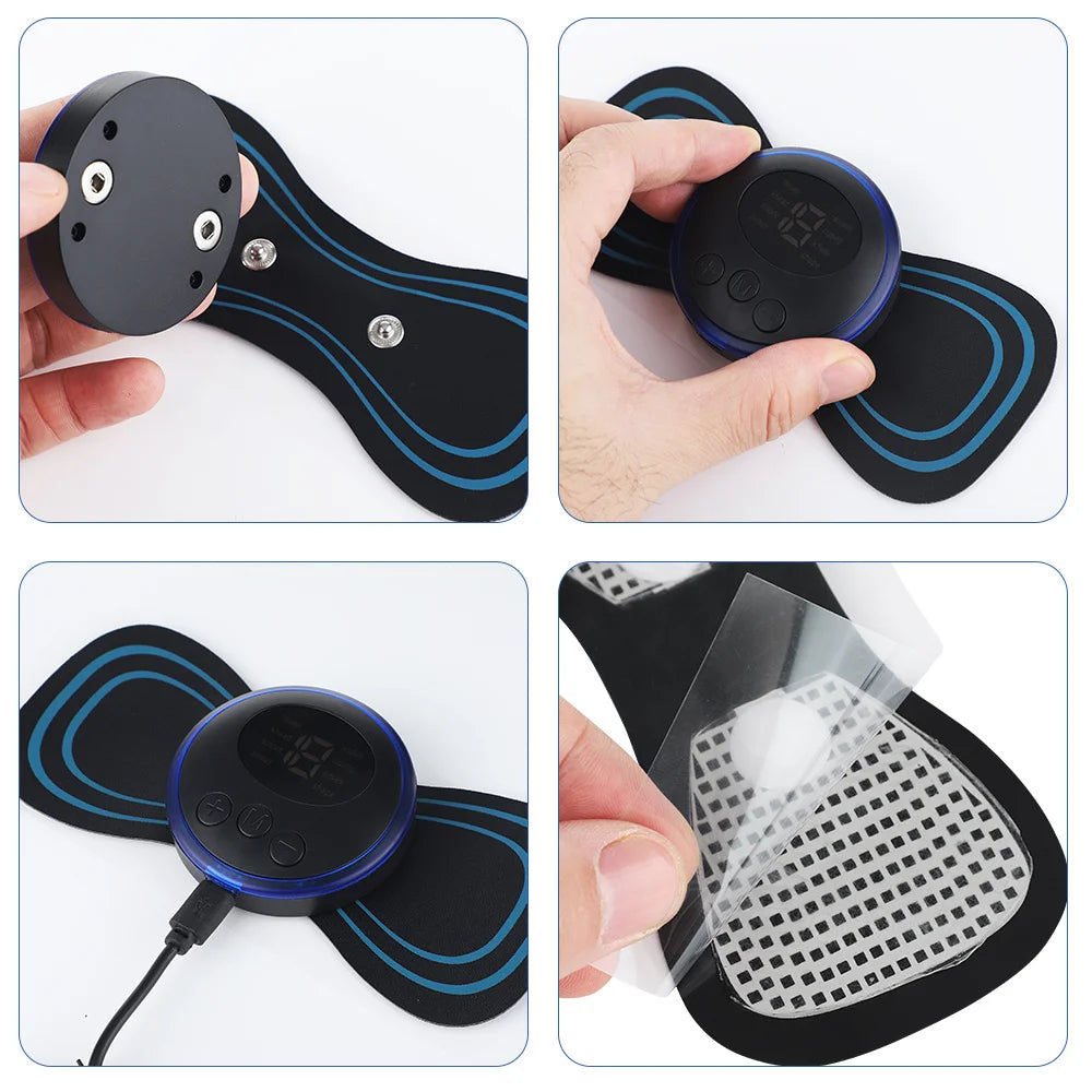 EMS Electric Neck Massager – Cervical Muscle Pain Relief Stimulator