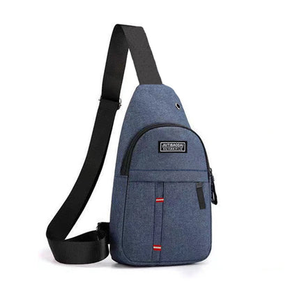 Unisex Chest Pocket Sling Bag – Adjustable Oxford Crossbody