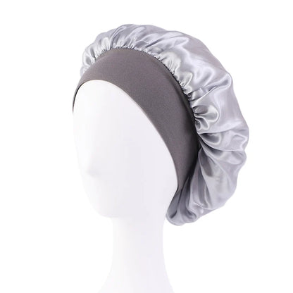 Satin Sleep Bonnet – Silky Hair Wrap Cap with Elastic Band