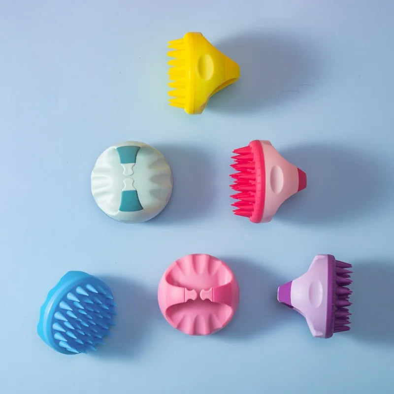 Silicone Scalp Massage Brush – Shampoo Hair Wash Comb