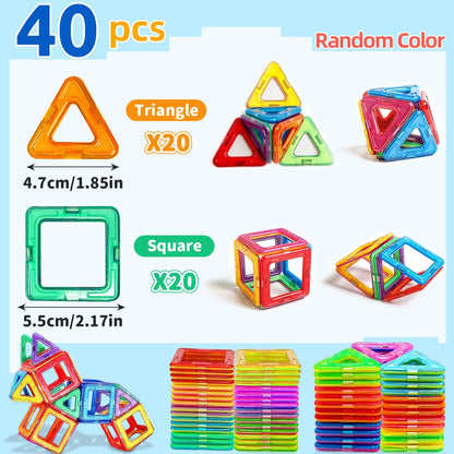DIY Magnetic Building Blocks – STEM Construction Toy Set