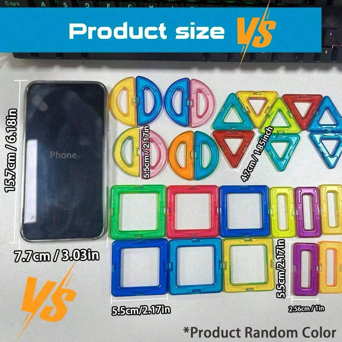 DIY Magnetic Building Blocks – STEM Construction Toy Set