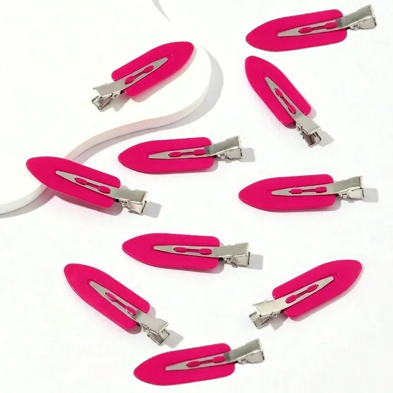 No-Bend Seamless Hair Clips – 10pcs Side Bang Barrettes