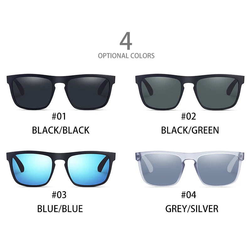 Vintage Square Polarized Sunglasses – Unisex Driving UV400