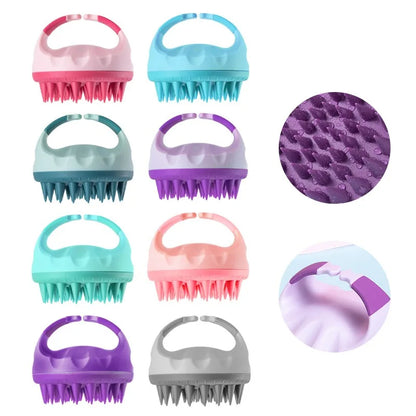 Silicone Scalp Massage Brush – Shampoo Hair Wash Comb