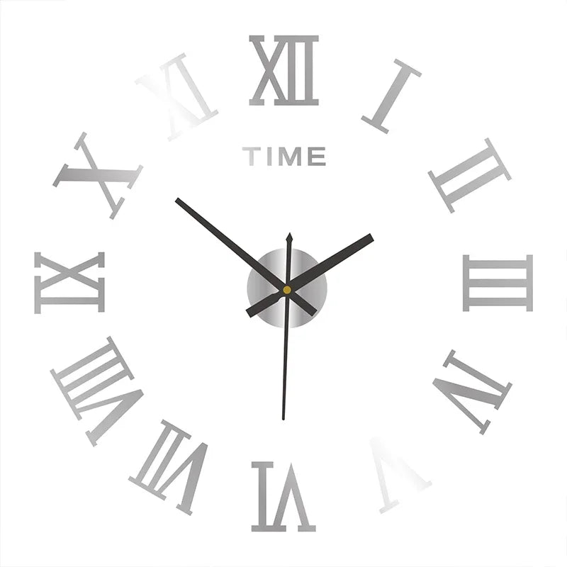 Modern DIY Digital Wall Clock – Silent Sticker Wall Decor