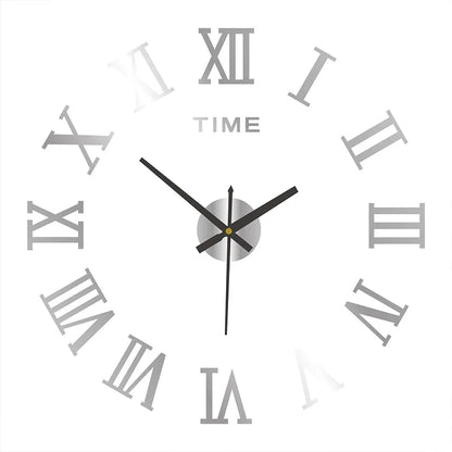 Modern DIY Digital Wall Clock – Silent Sticker Wall Decor
