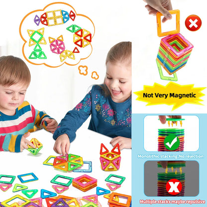 DIY Magnetic Building Blocks – STEM Construction Toy Set