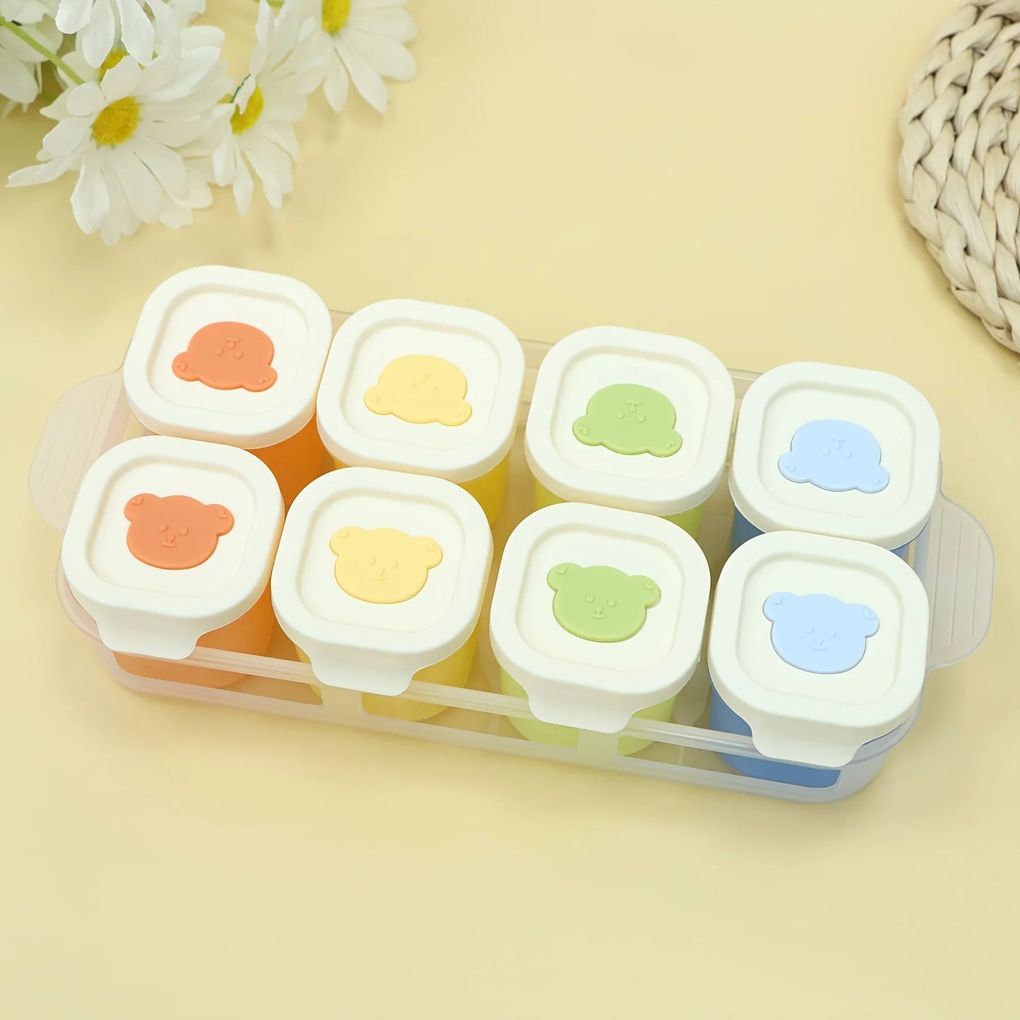 Silicone Snack Containers with Lids – 9pcs Leak-Proof Meal Prep