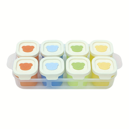 Silicone Snack Containers with Lids – 9pcs Leak-Proof Meal Prep