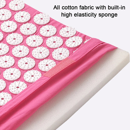 Acupressure Pillow & Mat Set – Neck Back Foot Massage with Bag