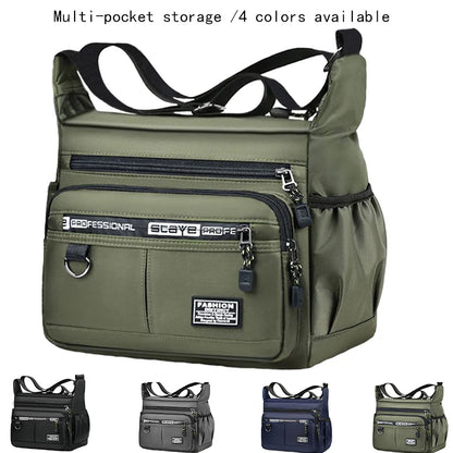 Men's Multi-Pocket Crossbody Bag – Business Shoulder Bag