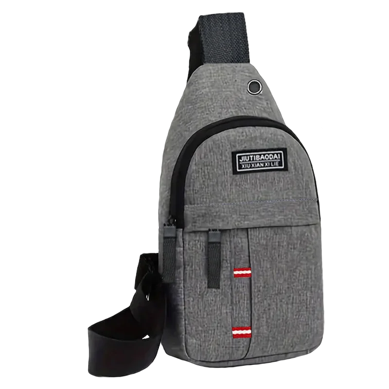 Unisex Chest Pocket Sling Bag – Adjustable Oxford Crossbody