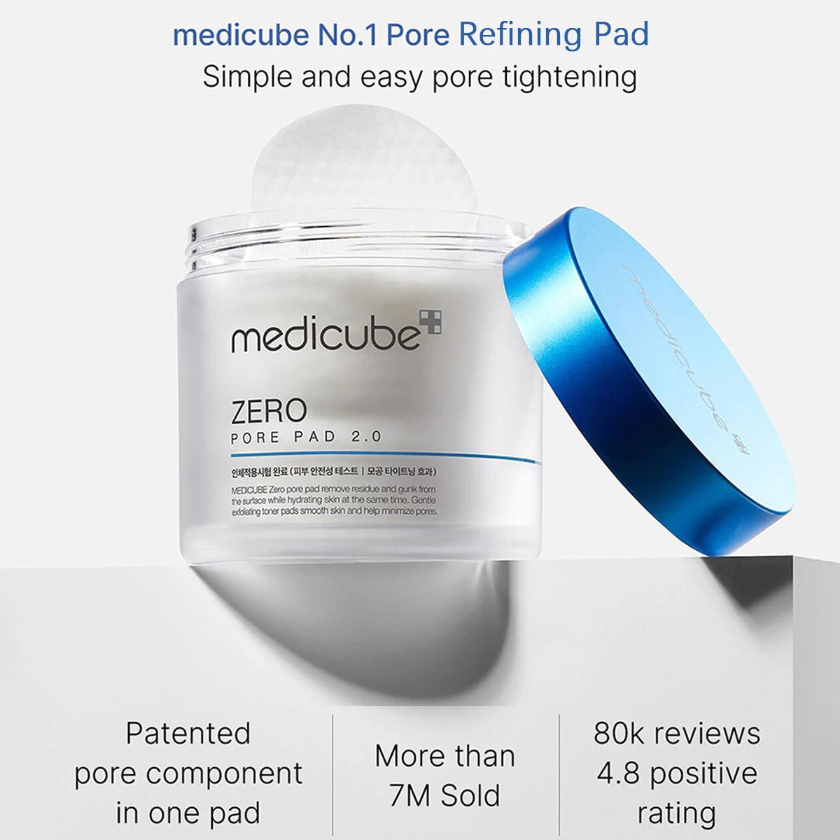 Medicube Zero Pore Pad 2.0 – Korean Hydrating Toner Pads