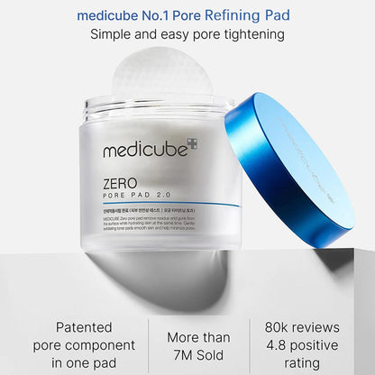 Medicube Zero Pore Pad 2.0 – Korean Hydrating Toner Pads