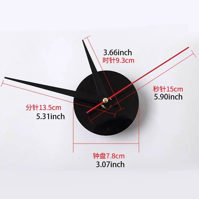 Modern DIY Digital Wall Clock – Silent Sticker Wall Decor