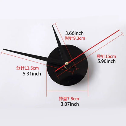 Modern DIY Digital Wall Clock – Silent Sticker Wall Decor
