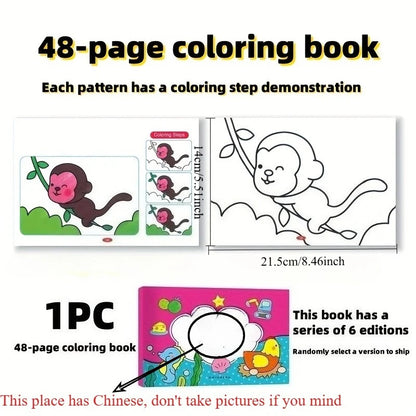 Kids Doodle & Coloring Book – Beginner Drawing Activity Book