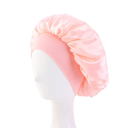 Satin Sleep Bonnet – Silky Hair Wrap Cap with Elastic Band