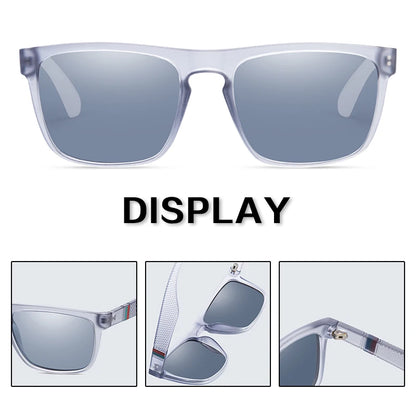 Vintage Square Polarized Sunglasses – Unisex Driving UV400