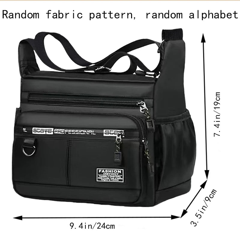 Men's Multi-Pocket Crossbody Bag – Business Shoulder Bag