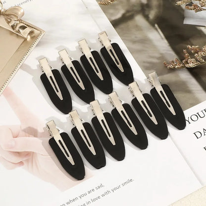 No-Bend Seamless Hair Clips – 10pcs Side Bang Barrettes