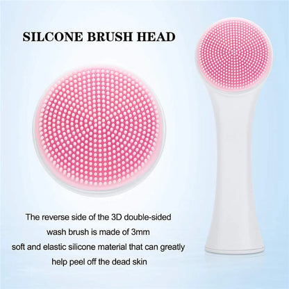 3D Double-Sided Silicone Face Brush – Manual Exfoliator