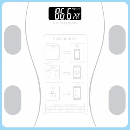 Smart Bluetooth Body Fat Scale – Digital Bathroom Scale with App