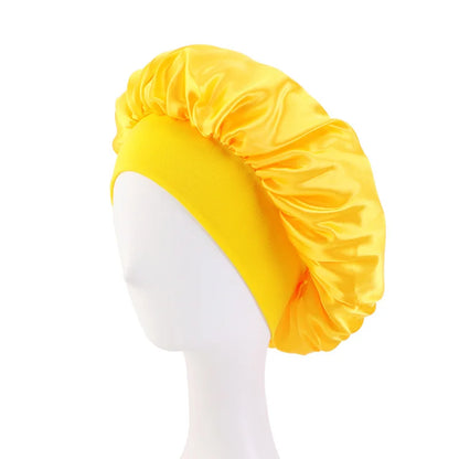 Satin Sleep Bonnet – Silky Hair Wrap Cap with Elastic Band