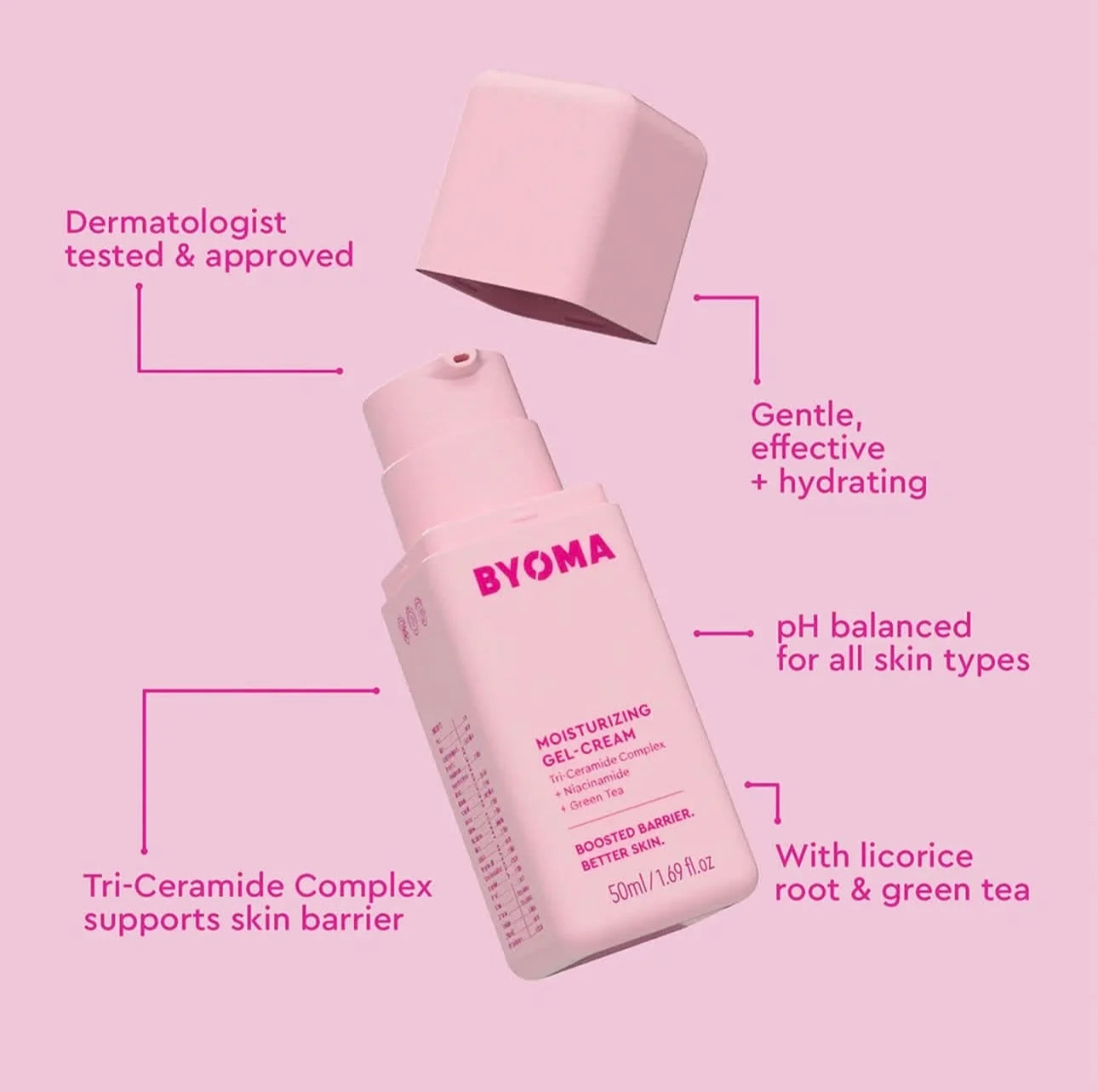BYOMA Phyto-Mucin Glow Serum – Hydrating Barrier Gel-Cream