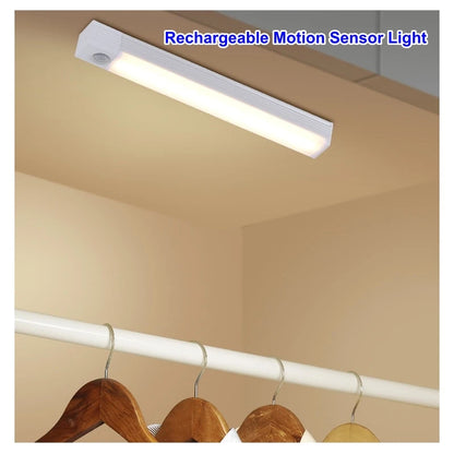 Motion Sensor LED Strip Light – USB Rechargeable Under-Cabinet Lamp