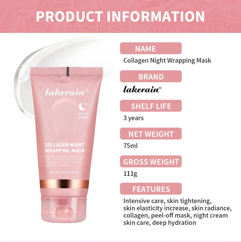 Korean Collagen Peel-Off Mask – Overnight Anti-Wrinkle Lifting