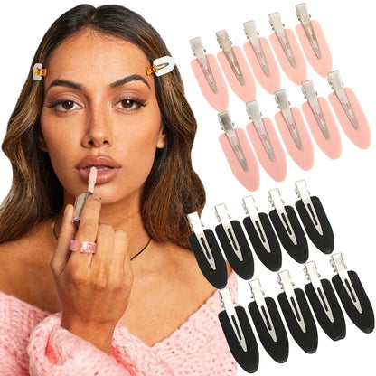 No-Bend Seamless Hair Clips – 10pcs Side Bang Barrettes