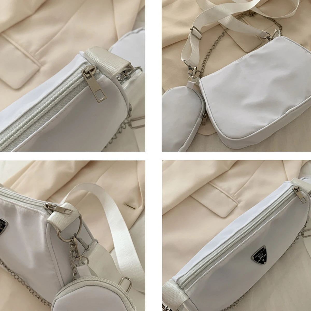 Women's Nylon Crossbody Bag – Casual Underarm Shoulder Bag