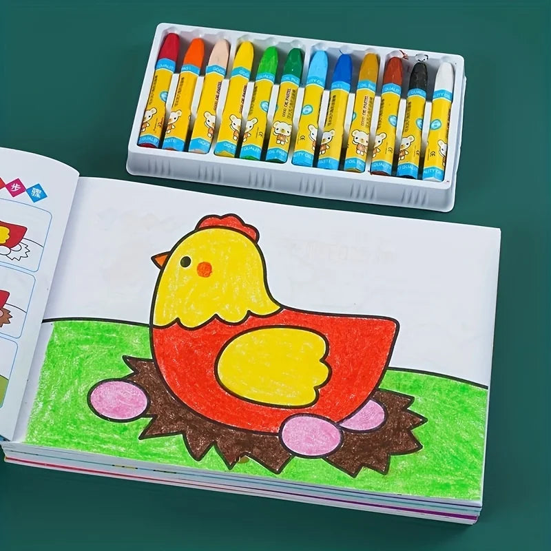 Kids Doodle & Coloring Book – Beginner Drawing Activity Book